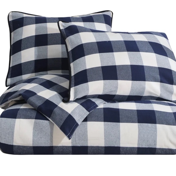 CAMILLE   Duvet Set Navy And White / Super King - Picture 15 of 17